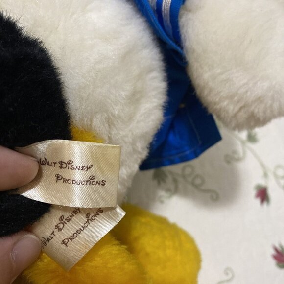 Vintage Tokyo Disneyland Mickey Mouse And Donald Duck Plush medium - Picture 11 of 12